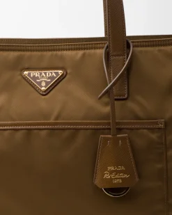 Mujer Prada COLECCIÓN FEMENINA|BOLSOS GRANDES^Bolso Tote Grande De Re-nylon Y Piel Saffiano Re-edition 1978