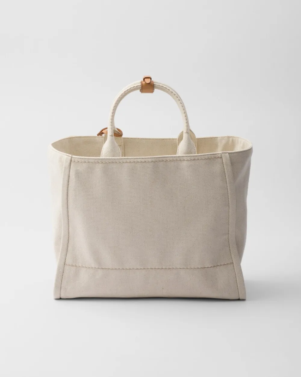 Mujer Prada PRADA SUMMER BAGS|BOLSOS GRANDES^Bolso Tote Grande En Mezcla De Lino