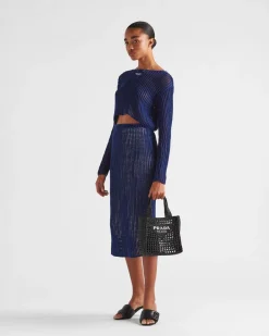 Mujer Prada PRADA SUMMER BAGS|MINIBOLSOS^Bolso Tote Pequeño De Croché