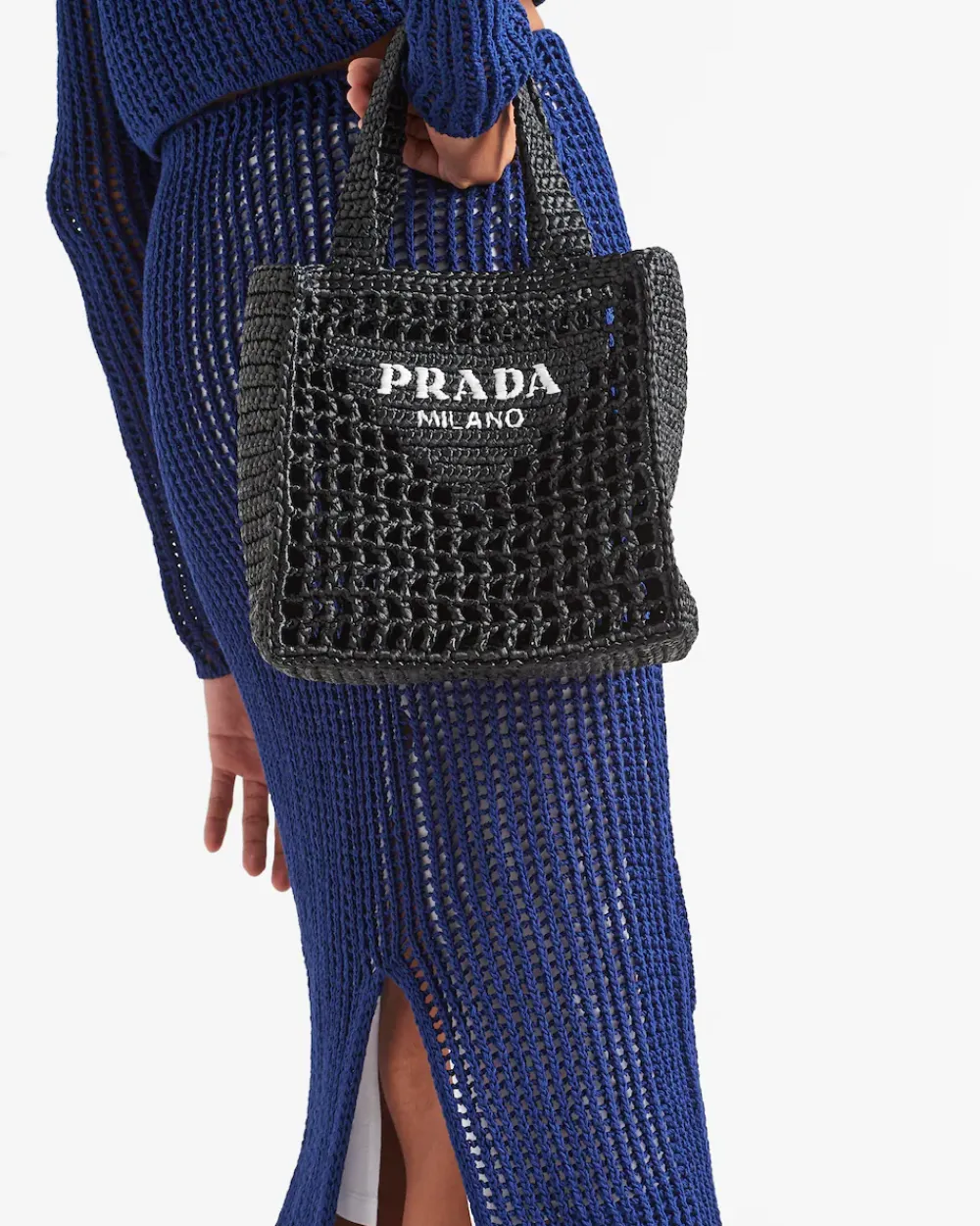 Mujer Prada PRADA SUMMER BAGS|MINIBOLSOS^Bolso Tote Pequeño De Croché