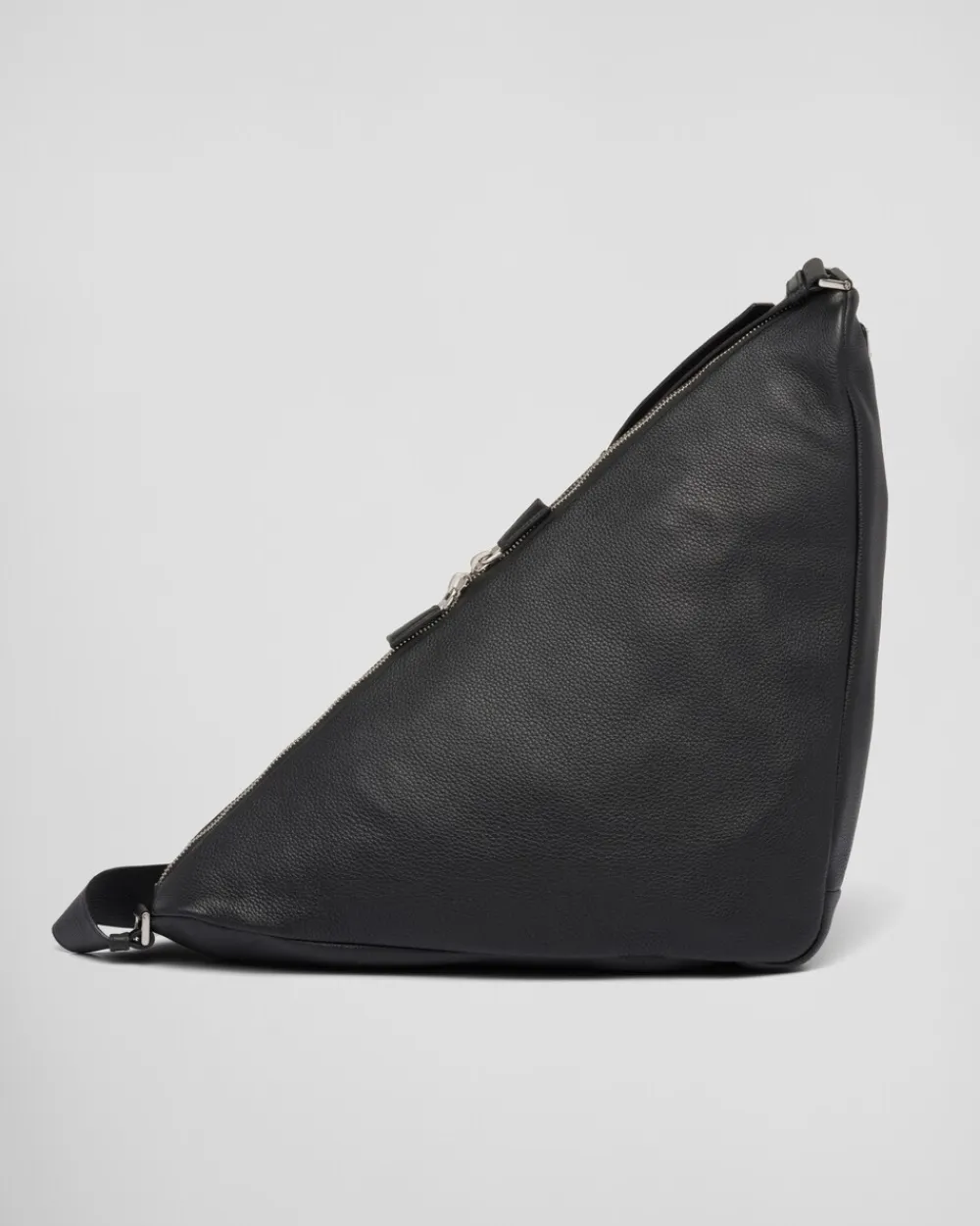 Hombre Prada BOLSOS MENSAJEROS^Bolso Triangular De Piel