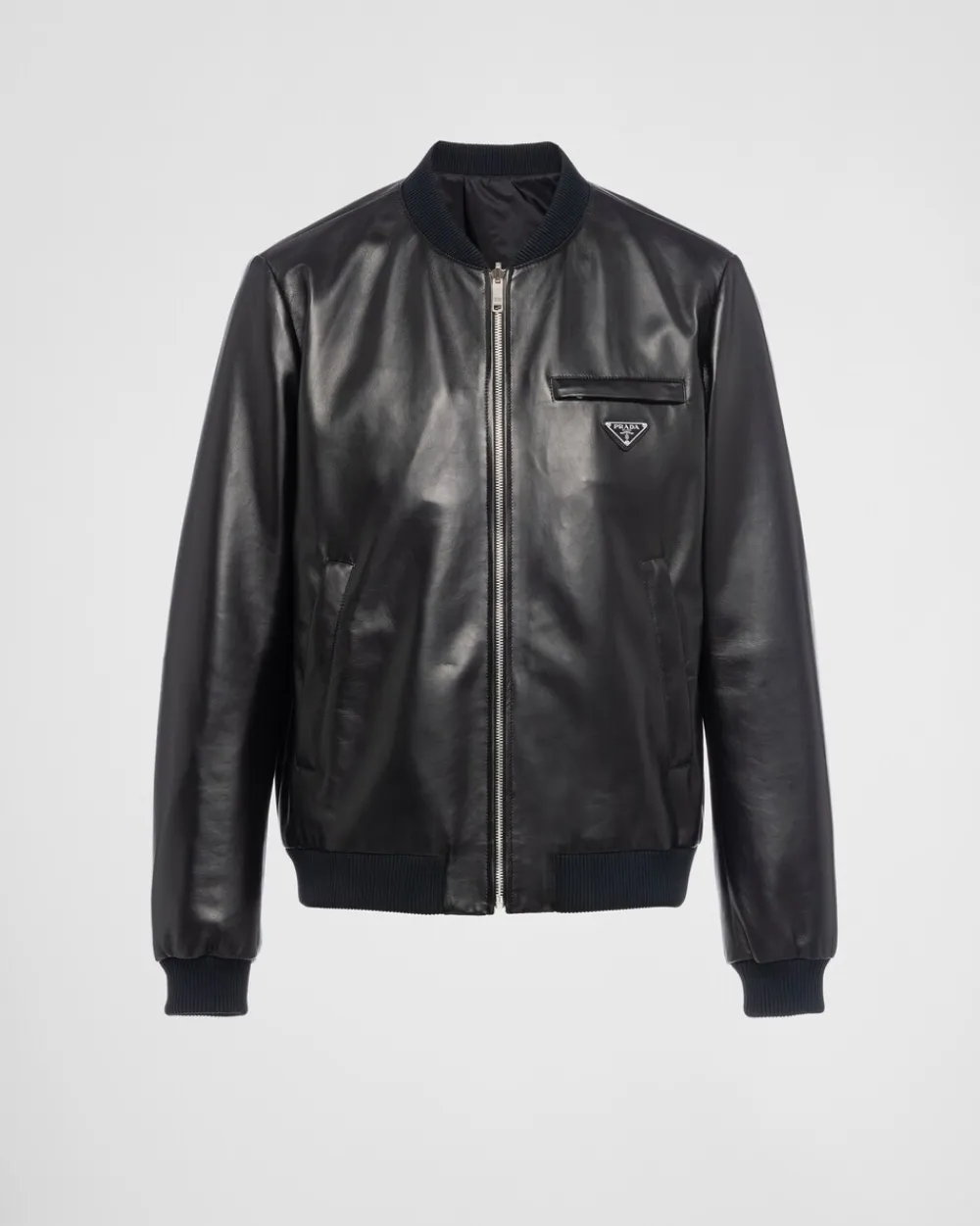 Hombre Prada ROPA DE PIEL^Bomber Reversible De Napa Y Re-nylon