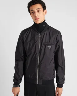 Hombre Prada ROPA DE PIEL^Bomber Reversible De Napa Y Re-nylon