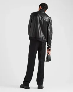 Hombre Prada ROPA DE PIEL^Bomber Reversible De Napa Y Re-nylon