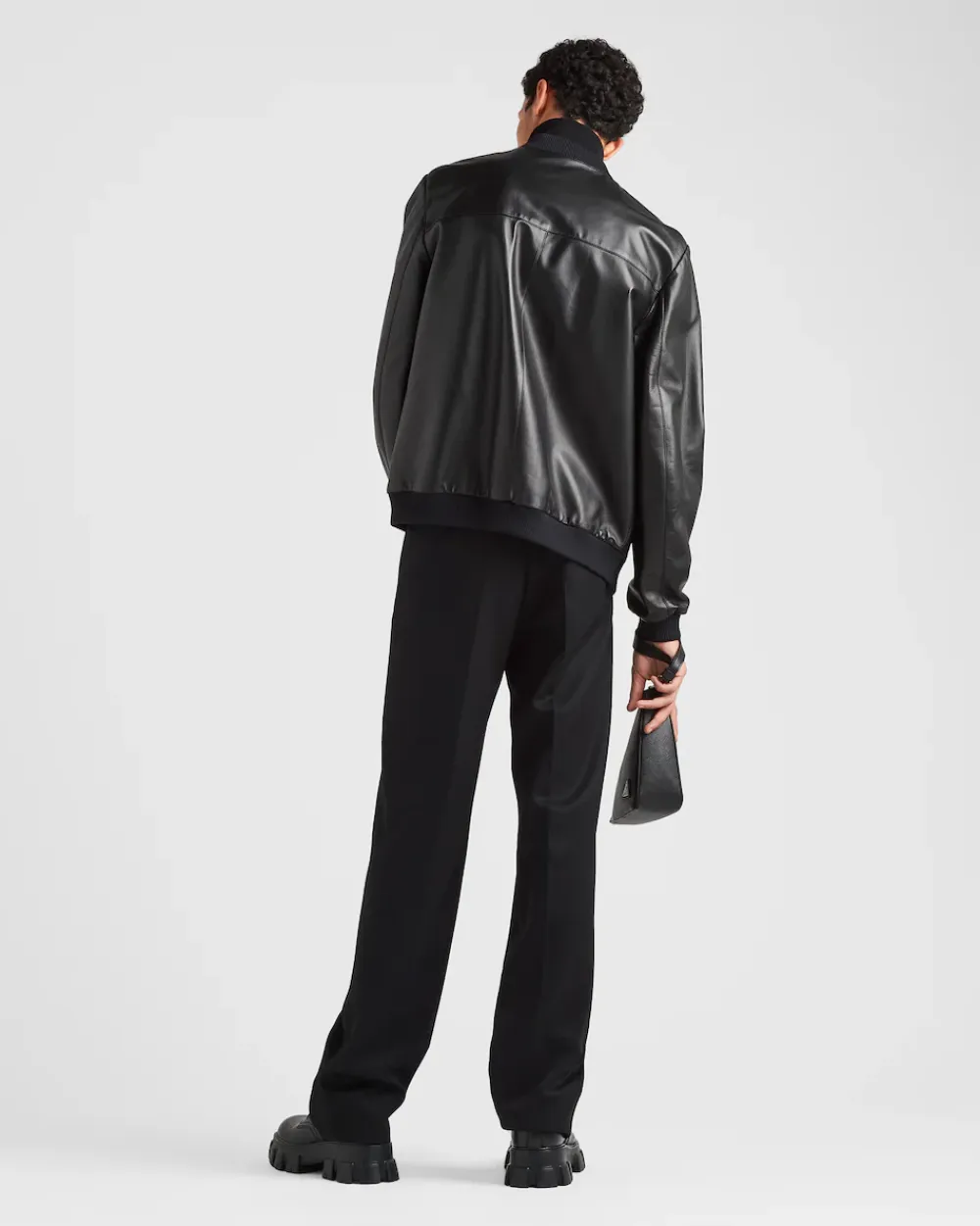 Hombre Prada ROPA DE PIEL^Bomber Reversible De Napa Y Re-nylon
