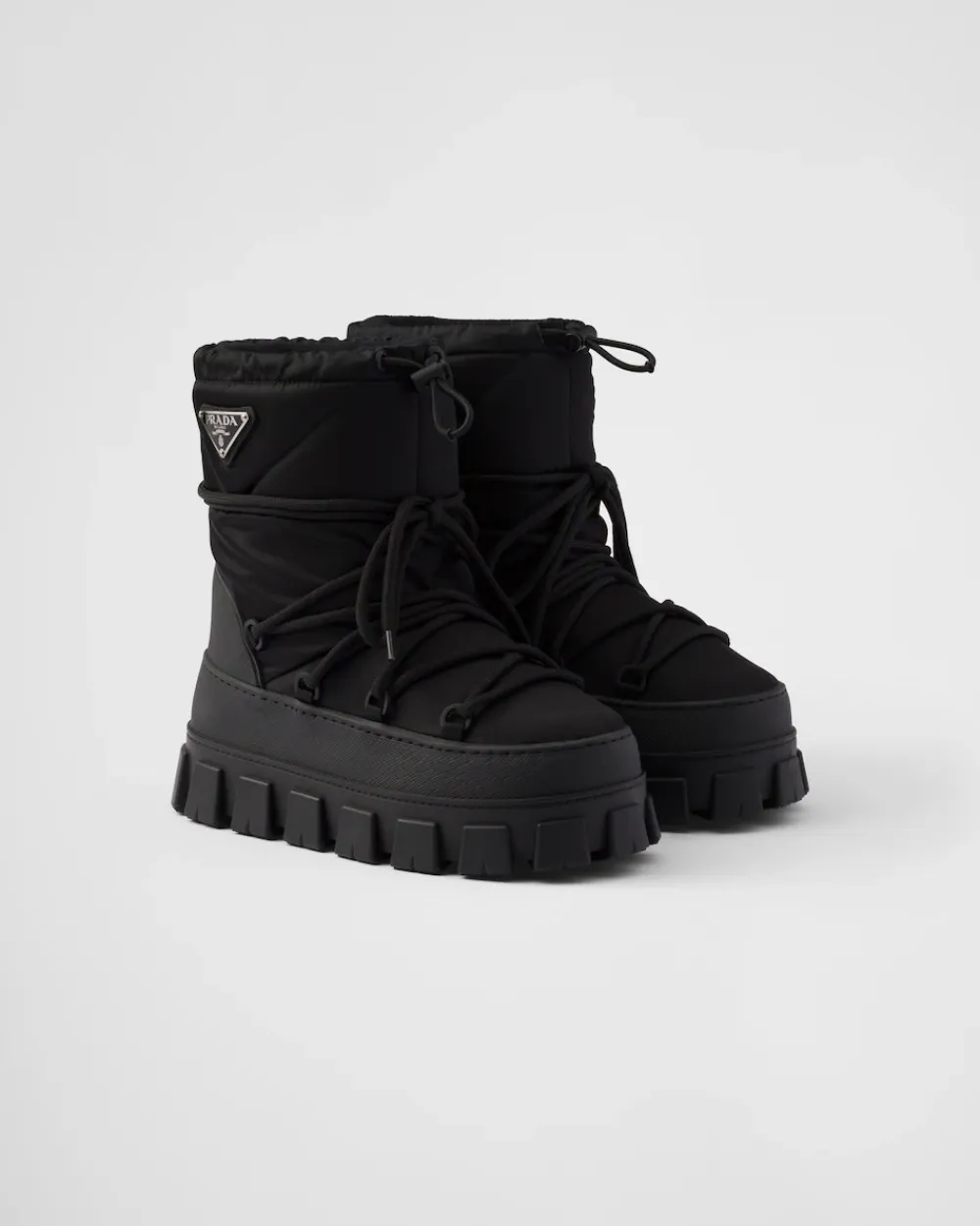 Mujer Prada COLECCIÓN FEMENINA|BOTINAS Y BOTAS^Botas Après-ski De Gabardina De Re-nylon