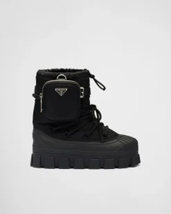 Mujer Prada COLECCIÓN FEMENINA|BOTINAS Y BOTAS^Botas Après-ski De Gabardina De Re-nylon
