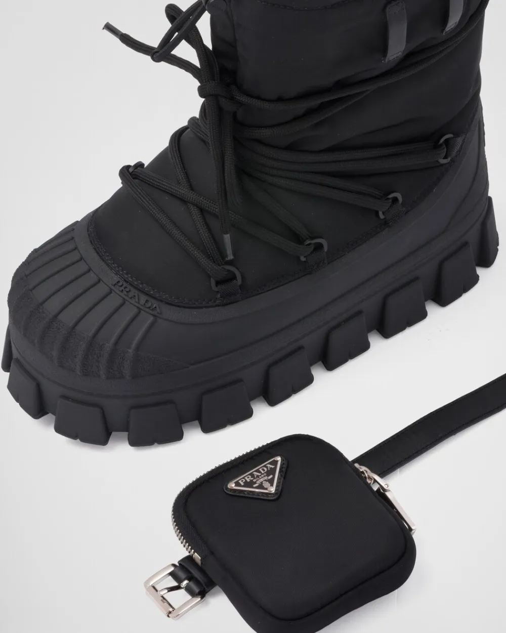 Mujer Prada COLECCIÓN FEMENINA|BOTINAS Y BOTAS^Botas Après-ski De Gabardina De Re-nylon
