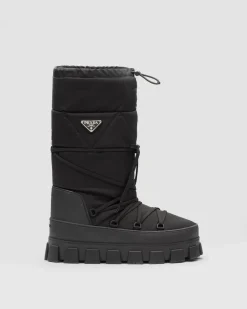 Hombre Prada COLECCIÓN MASCULINA|BOTAS^Botas Après-ski De Gabardina De Re-nylon