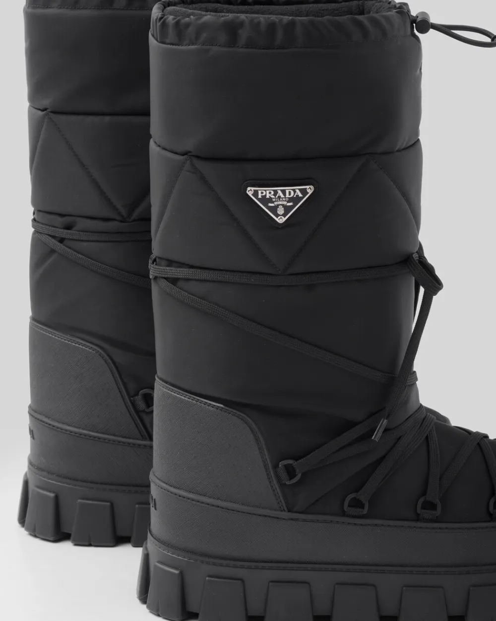 Hombre Prada COLECCIÓN MASCULINA|BOTAS^Botas Après-ski De Gabardina De Re-nylon
