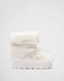 Mujer Prada BOTINAS Y BOTAS^Botas Après-ski De Piel Vuelta