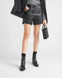 Mujer Prada BOTINAS Y BOTAS^Botas Camperas De Piel Cepillada