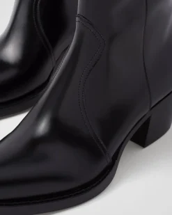 Mujer Prada BOTINAS Y BOTAS^Botas Camperas De Piel Cepillada