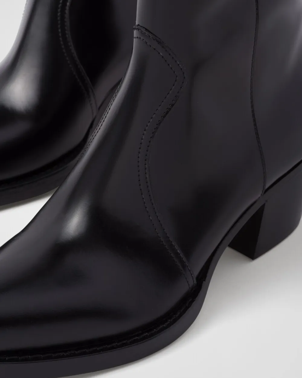Mujer Prada BOTINAS Y BOTAS^Botas Camperas De Piel Cepillada