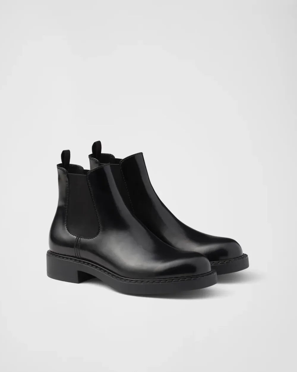 Hombre Prada BOTAS^Botas Chelsea De Piel Cepillada