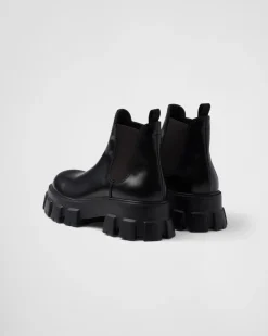 Hombre Prada BOTAS^Botas Chelsea Monolith En Piel Cepillada