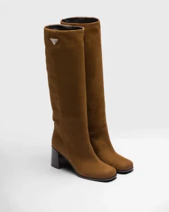 Mujer Prada BOTINAS Y BOTAS^Botas De Ante