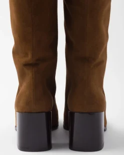 Mujer Prada BOTINAS Y BOTAS^Botas De Ante