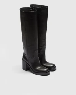Mujer Prada BOTINAS Y BOTAS^Botas De Piel