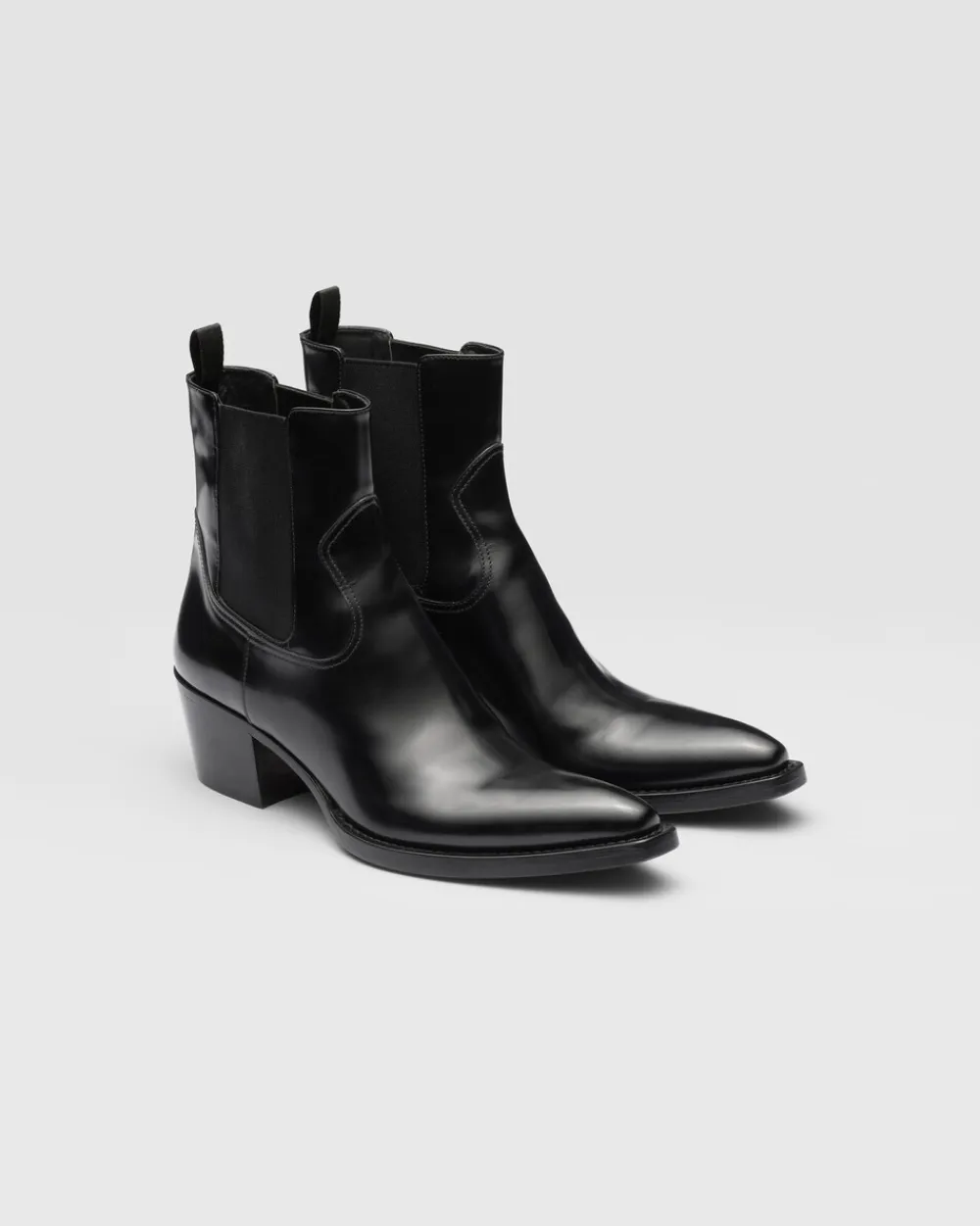 Mujer Prada BOTINAS Y BOTAS^Botas De Piel Cepillada