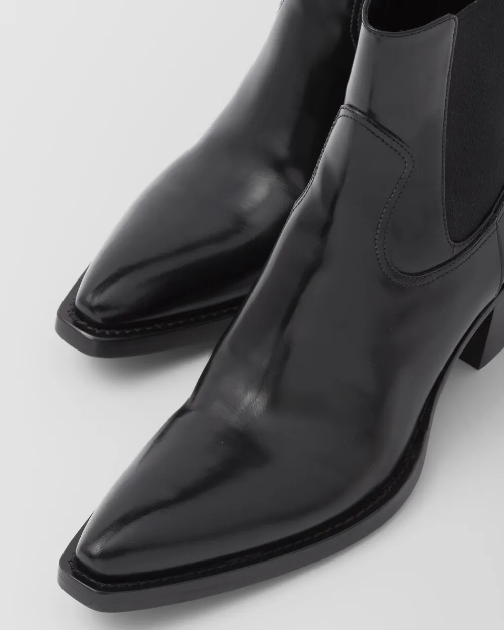 Mujer Prada BOTINAS Y BOTAS^Botas De Piel Cepillada