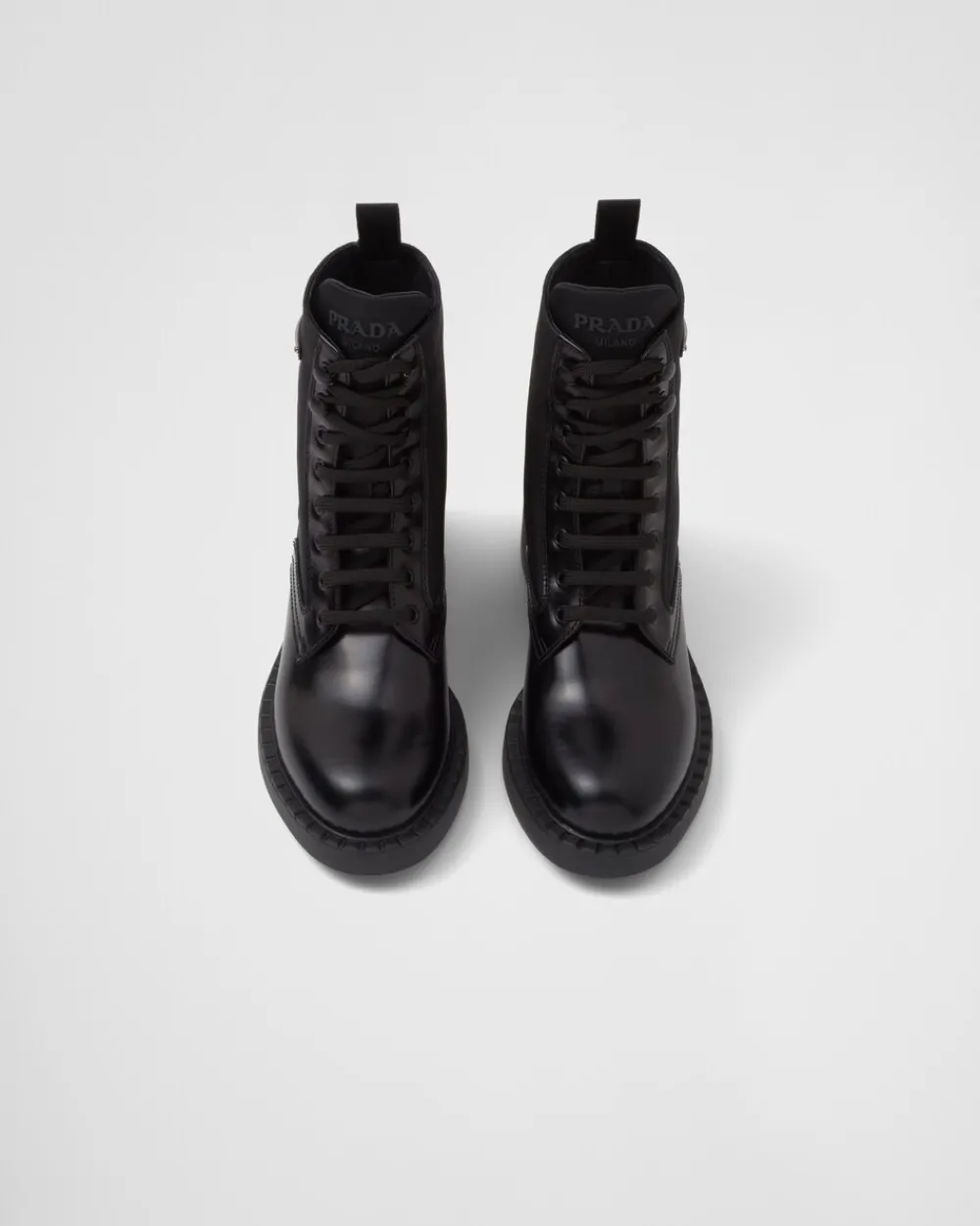 Mujer Prada BOTINAS Y BOTAS^Botas De Piel Cepillada Y Re-nylon