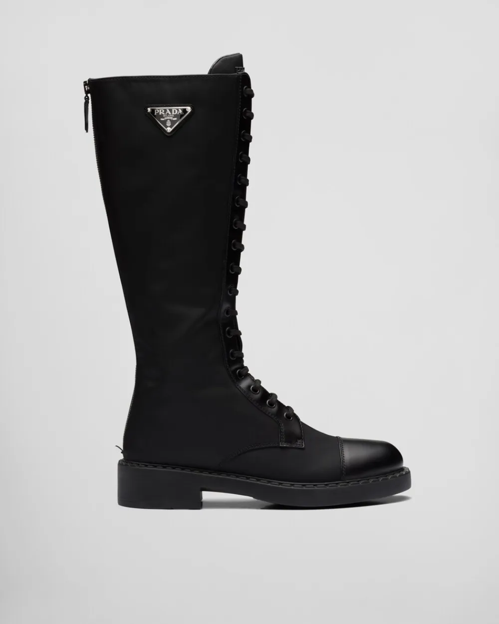 Mujer Prada BOTINAS Y BOTAS^Botas De Piel Cepillada Y Re-nylon