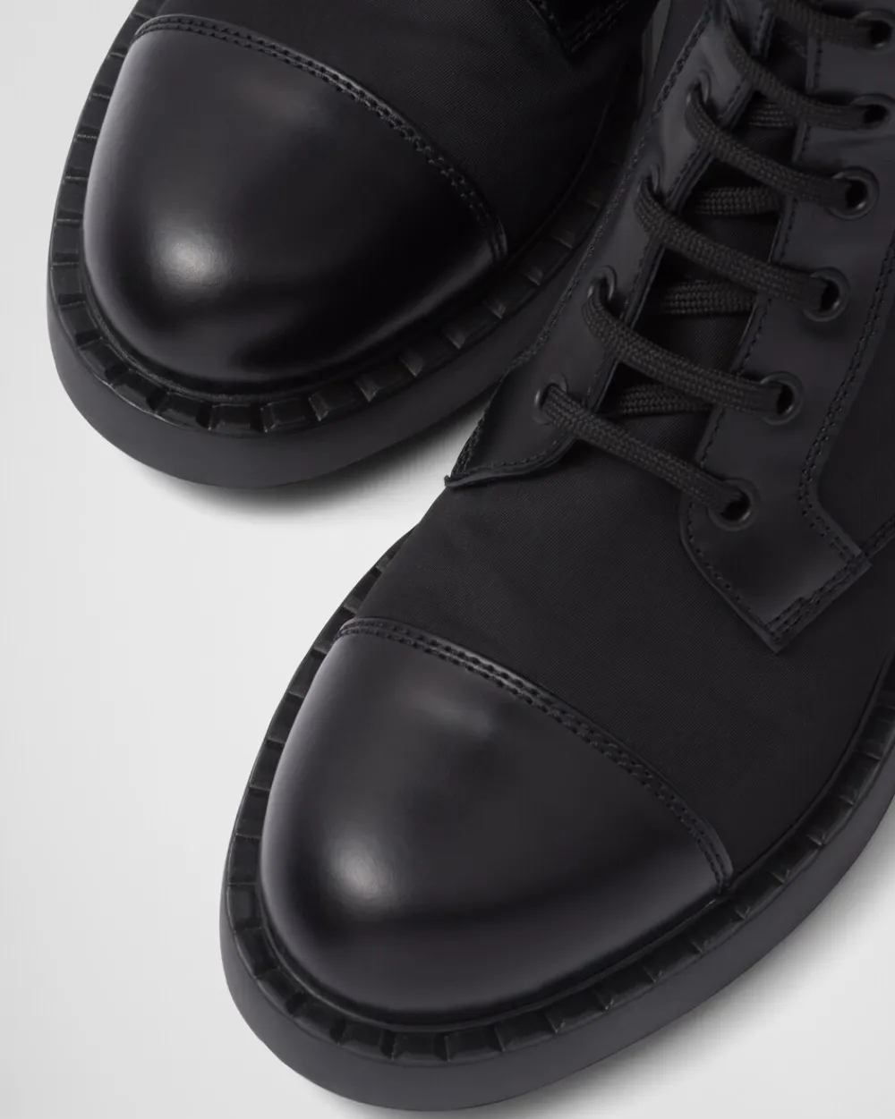 Mujer Prada BOTINAS Y BOTAS^Botas De Piel Cepillada Y Re-nylon