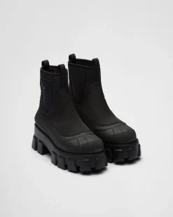 Mujer Prada BOTINAS Y BOTAS^Botas Monolith De Gabardina De Re-nylon