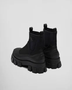 Hombre Prada BOTAS^Botas Monolith De Gabardina De Re-nylon