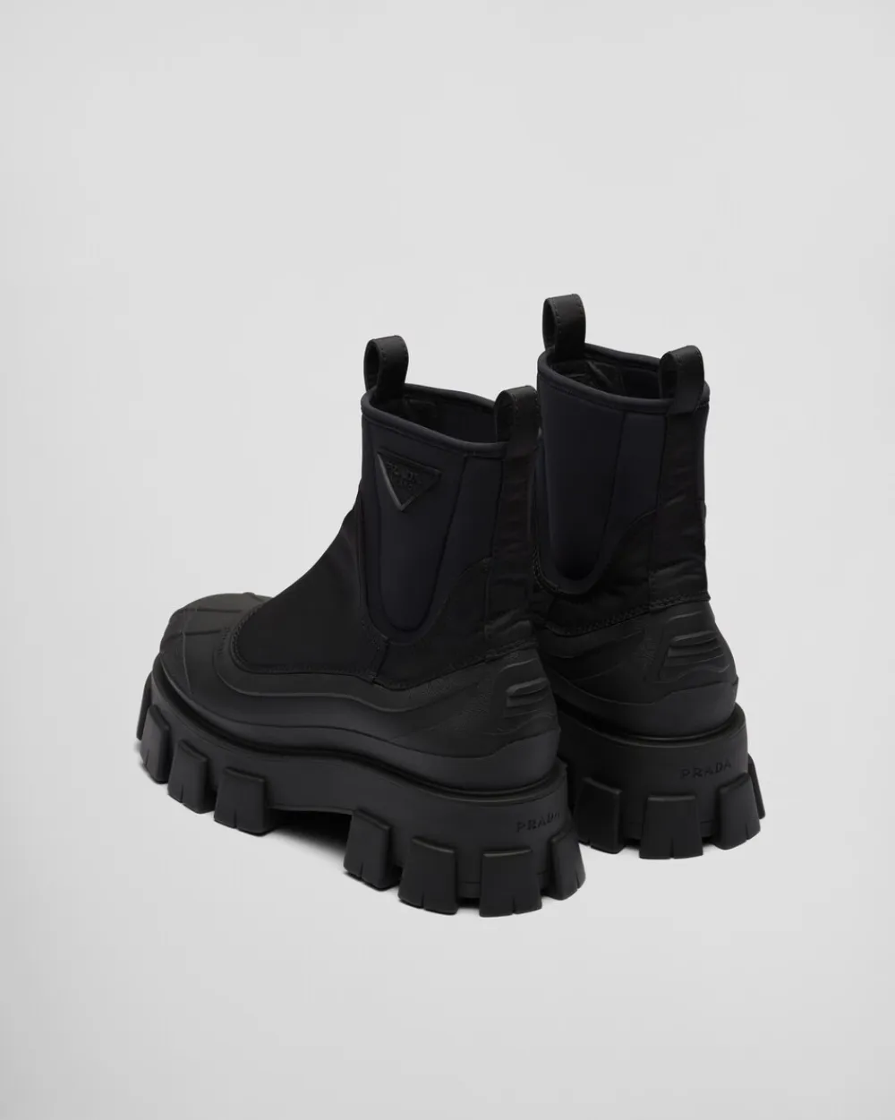 Hombre Prada BOTAS^Botas Monolith De Gabardina De Re-nylon