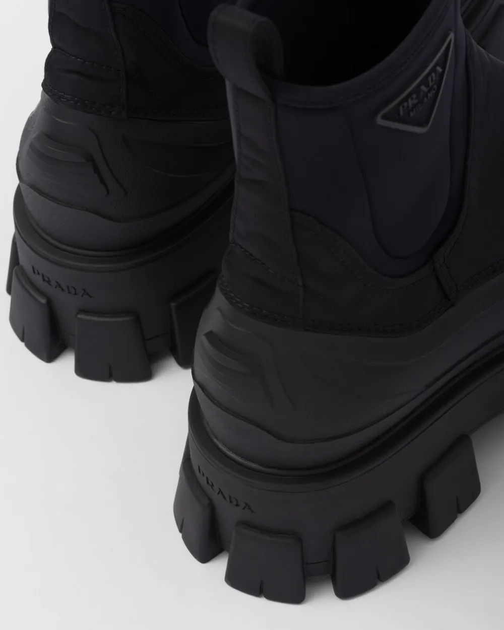 Hombre Prada BOTAS^Botas Monolith De Gabardina De Re-nylon