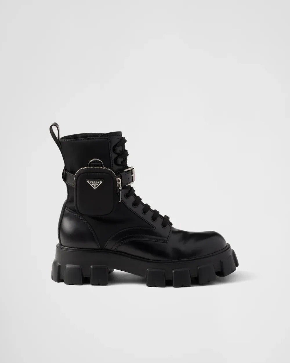 Hombre Prada BOTAS^Botas Monolith En Re-nylon Y Piel Cepillada