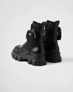 Hombre Prada BOTAS^Botas Monolith En Re-nylon Y Piel Cepillada