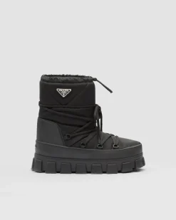 Hombre Prada COLECCIÓN MASCULINA|BOTAS^Botines Après-ski De Gabardina De Re-nylon