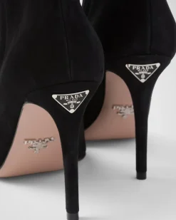 Mujer Prada BOTINAS Y BOTAS^Botines De Ante De Tacón Alto