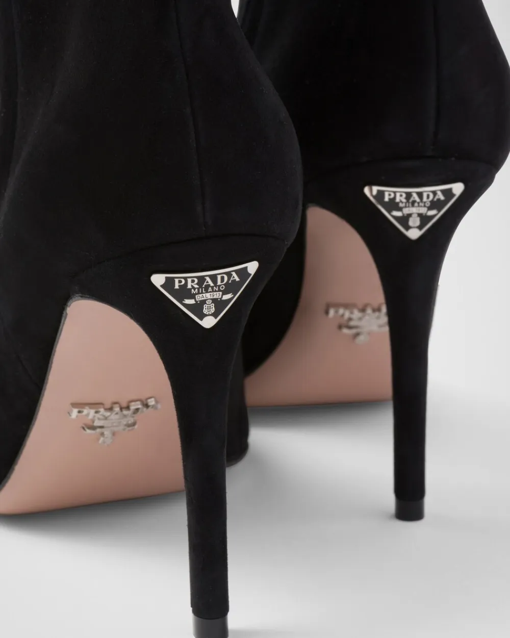 Mujer Prada BOTINAS Y BOTAS^Botines De Ante De Tacón Alto