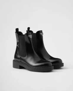 Mujer Prada BOTINAS Y BOTAS^Botines De Piel Cepillada