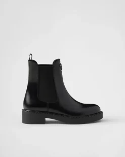 Mujer Prada BOTINAS Y BOTAS^Botines De Piel Cepillada