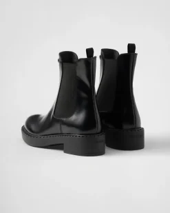Mujer Prada BOTINAS Y BOTAS^Botines De Piel Cepillada