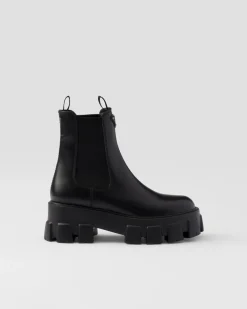 Mujer Prada BOTINAS Y BOTAS^Botines De Piel Cepillada Monolith