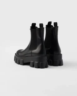 Mujer Prada BOTINAS Y BOTAS^Botines De Piel Cepillada Monolith