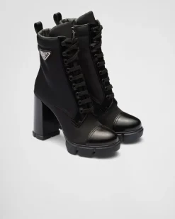Mujer Prada BOTINAS Y BOTAS^Botines De Re-nylon Y Piel Cepillada
