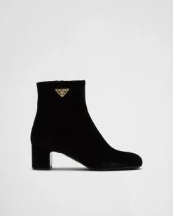 Mujer Prada BOTINAS Y BOTAS^Botines De Terciopelo