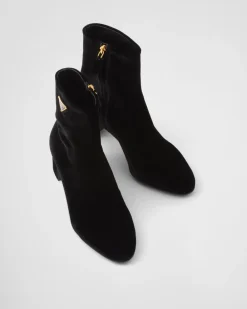 Mujer Prada BOTINAS Y BOTAS^Botines De Terciopelo