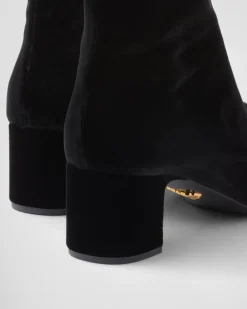 Mujer Prada BOTINAS Y BOTAS^Botines De Terciopelo