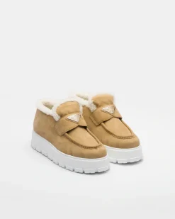 Mujer Prada MOCASINES^Botines Mocasín De Ante