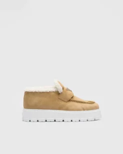 Mujer Prada MOCASINES^Botines Mocasín De Ante
