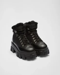 Mujer Prada BOTINAS Y BOTAS^Botines Monolith De Piel Y Re-nylon