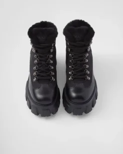 Mujer Prada BOTINAS Y BOTAS^Botines Monolith De Piel Y Re-nylon
